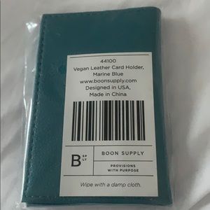 Vegan leather card holder